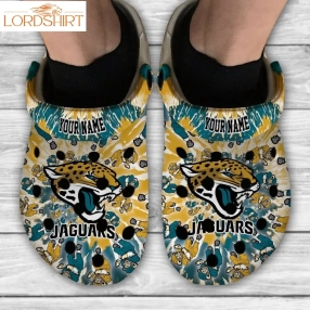 Personalized Jacksonville Jaguars Grateful Dead Custom Personalized Crocs Halloweener