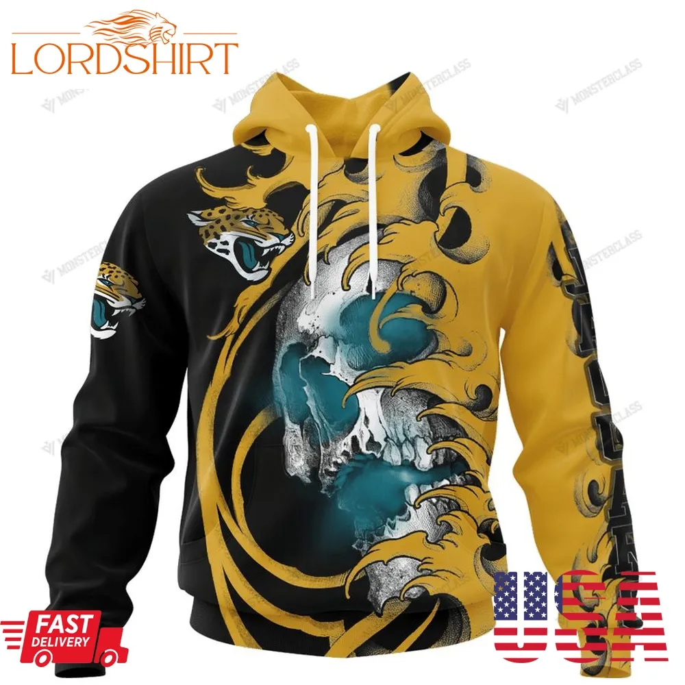 Personalized Jacksonville Jaguars Japanese Style Skull Custom Jersey 3D Shirt, Hoodie