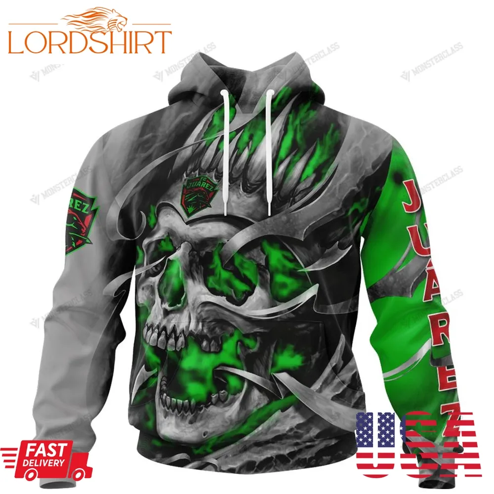 Personalized Juarez Custom Skull Jersey Hoodie, Shirt