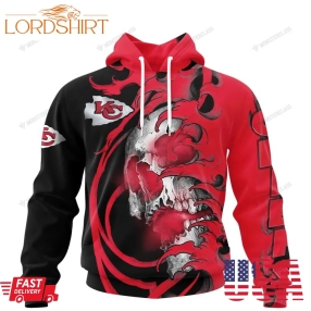 Personalized Kansas City Chiefs Japanese Style Skull Custom Jersey 3D Shirt, Hoodie