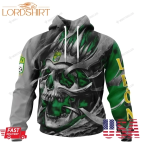 Personalized Leon Custom Skull Jersey Hoodie, Shirt