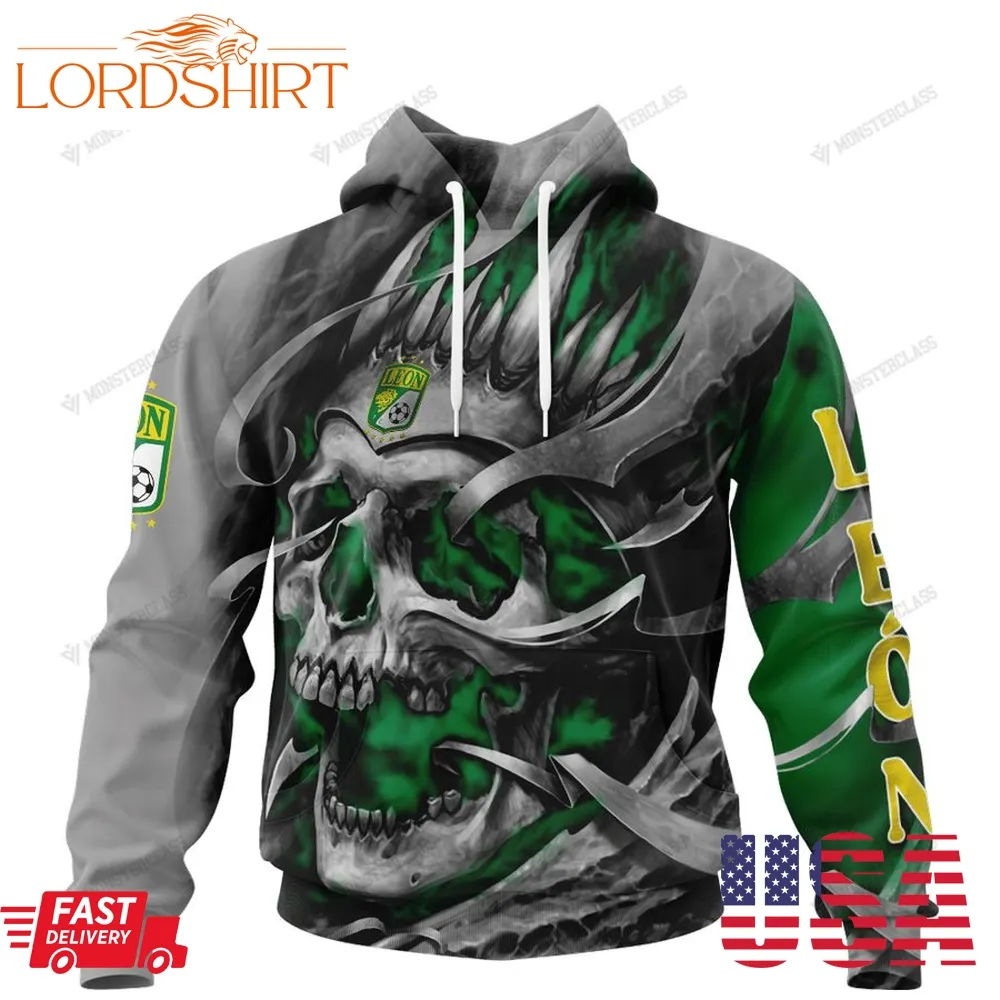 Personalized Leon Custom Skull Jersey Hoodie, Shirt