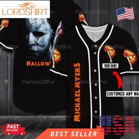 Personalized Michael Myers Baseball Jersey Horror Halloween Shirt