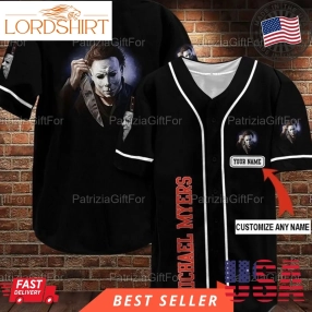 Personalized Michael Myers Halloween Custom Name Baseball Jersey Shirt