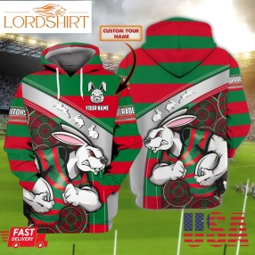 Personalized Name South Sydney Rabbitohs Nrl 3D Hoodie