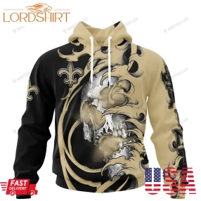 Personalized New Orleans Saints Japanese Style Skull Custom Jersey 3D Shirt, Hoodie