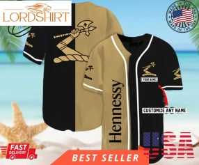 Pesonaized Hennessy Baseball Jersey, Halloween Shirt, Hawaii Holiday Beach Flamingo Stag Brewery Summer