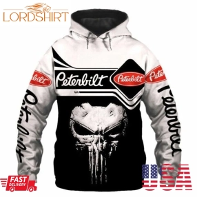 Peterbilt Trucks Punisher Skull Men And Women 3D Full Printing Hoodie Shirt Peterbilt Trucks Punisher Skull 3D Full Printing Shirt