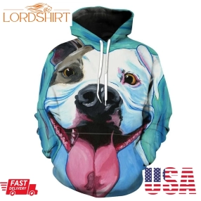 Pit Bull Dog Printed Hoodie 3D