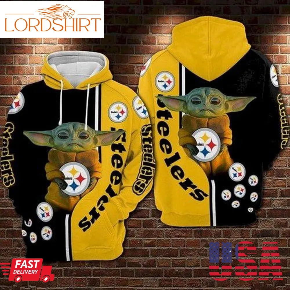 Pittsburgh Steelers Nfl Yoda Dragon Ball Z 3D Hoodie Sweatshirt Zip