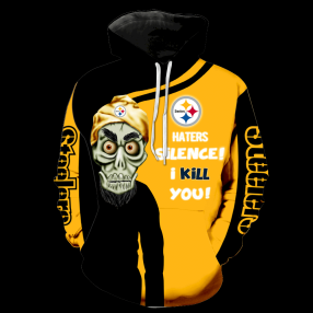 Pittsburgh Steelers Skull Full All Over Print K1187 Hoodie Zipper