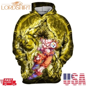 Pittsburgh Steelers Son Goku Dragon Ball Z Men And Women 3D Full Printing Hoodie Zip Hoodie Sweatshirt T Shirt Pittsburgh Steelers 3D Full Printing Hoodie Shirt