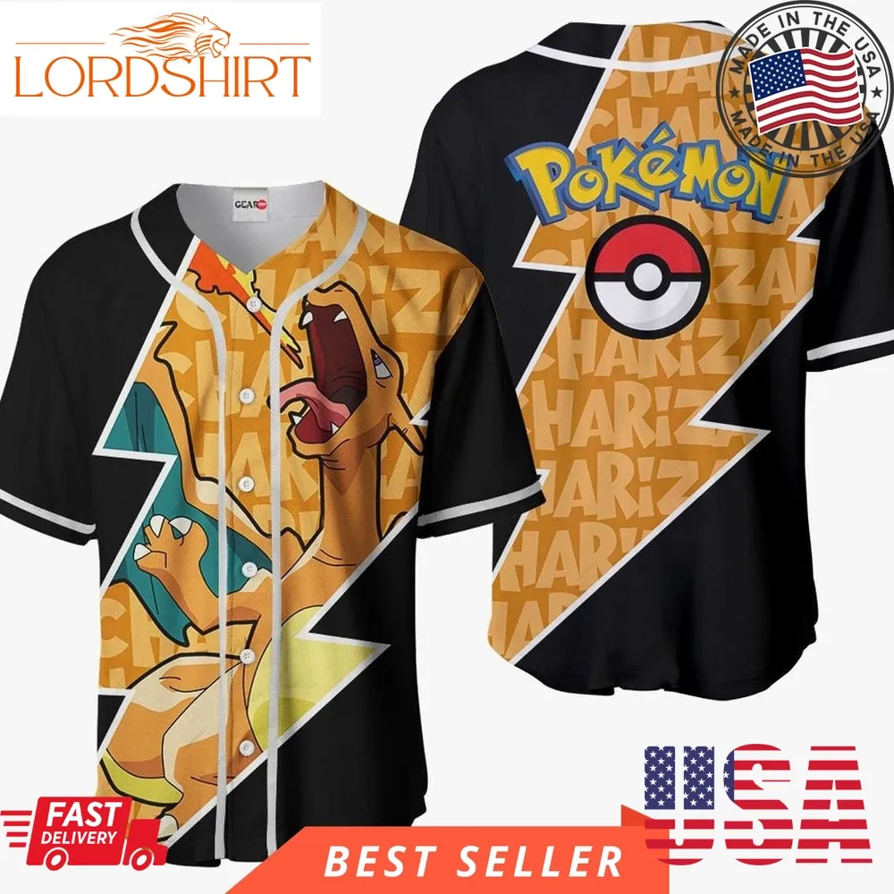 Pokemon Charizard Pikachu Halloween Christmas Pokmon Baseball Jersey