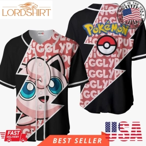 Pokemon Jigglypuff Pikachu Halloween Baseball Jersey