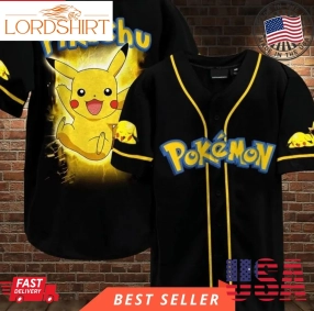 Pokemon Pikachu Pikachu Halloween Pikachu Fans Christmas Holiday Baseball Jersey