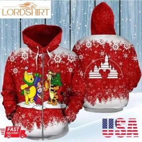 Pooh Christmas 3D Hoodie For Men For Women All Over Printed Hoodie