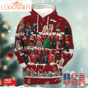 Portuguese Water Dog Snow Christmas 3D Hoodiegif