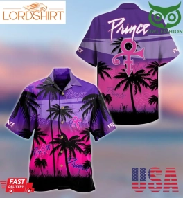 Prince Music Palm Violet Hawaiian Shirt