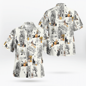 Pug Halloween Pumpkin Hawaiian Shirt