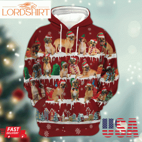 Puggle Snow Christmas 3D Hoodiegif