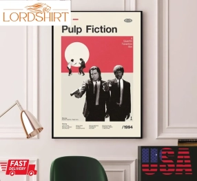 Pulp Fiction Movie Poster, Classic Movie Poster, Retro Movie Poster, Minimal Movie Art, Best Movies Of All Time