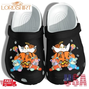 Pumpkin Ghost Bear Halloween Crocs Shoes   Halloween Clog Crocs Crocband Clog Birthday Gift For Man Woman