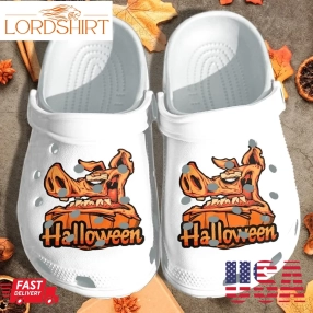 Pumpkin Pig In Halloween Shoes Clog   Happy Halloween Crocs Crocband Clog Birthday Gift For Man Women