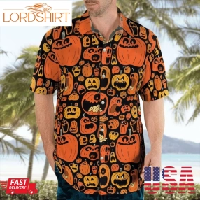 Pumpkins Pattern Halloween Hawaiian Shirt