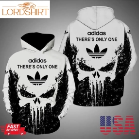 Punisher Skull Adidas There S Only One 3D Hoodie Sweatshirt