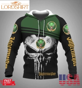 Punisher Skull Jagermeister 3D Hoodie