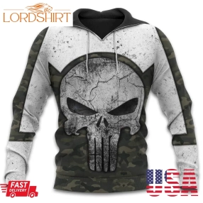 Punisher Skull New Full All Over Print S1440 Hoodie