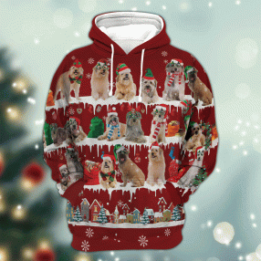 Pyrenean Shepherd Snow Christmas 3D Hoodie