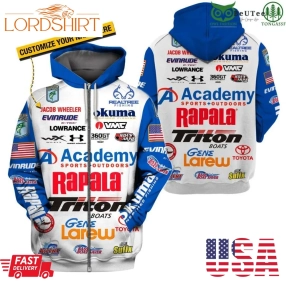 Rapala Triton Boats Tournament Fishing Customized 3D Hoodie Shirt