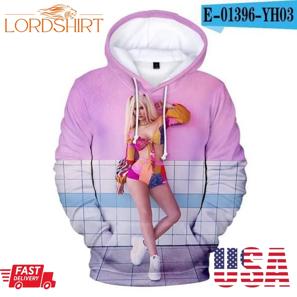 Rapper Singer Iggy Azalea Pullover And Zip Pered Hoodies Custom 3D Graphic Printed 3D Hoodie All Over Print Hoodie For Men For Women