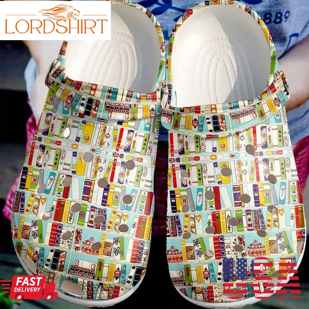 Reading Personalize Clog Custom Crocs Fashionstyle Comfortable For Women Men Kid Print 3D Book Collection