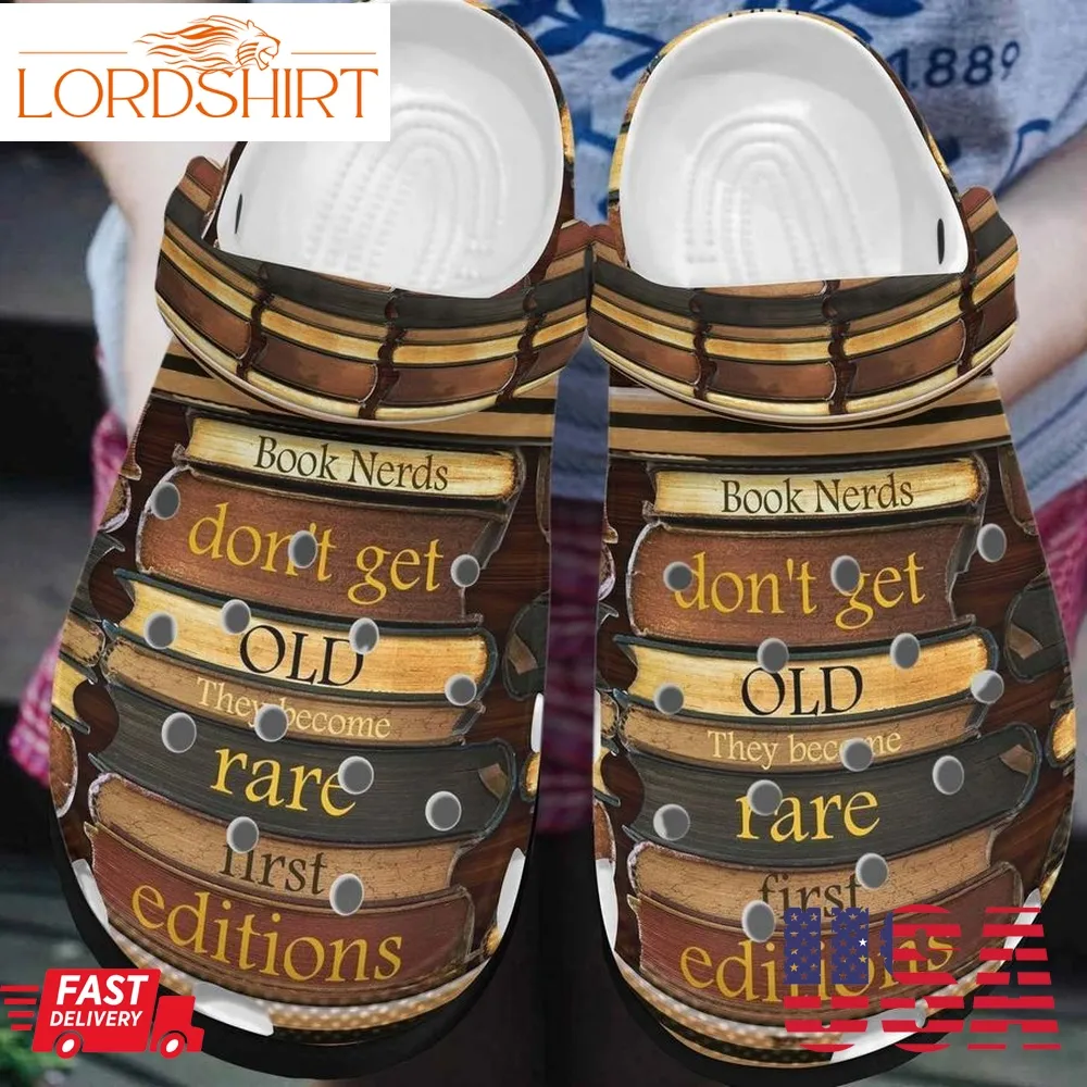 Reading Personalized Clog Custom Crocs Comfortablefashion Style Comfortable For Women Men Kid Print 3D Book Nerd