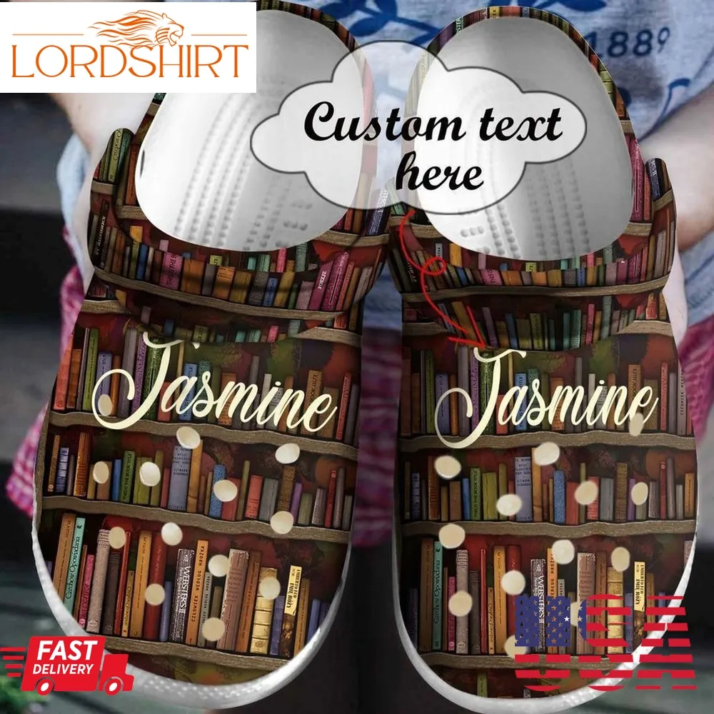 Reading Personalized Clog Custom Crocs Comfortablefashion Style Comfortable For Women Men Kid Print 3D Bookaholics