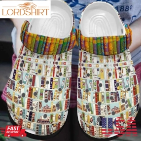 Reading Personalized Clog Custom Crocs Comfortablefashion Style Comfortable For Women Men Kid Print 3D Books Lover