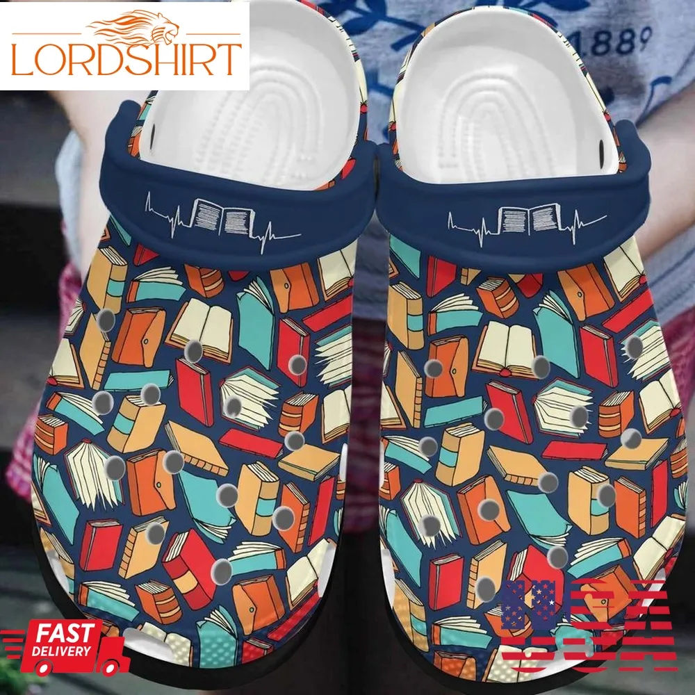 Reading Personalized Clog Custom Crocs Comfortablefashion Style Comfortable For Women Men Kid Print 3D Reading Lover