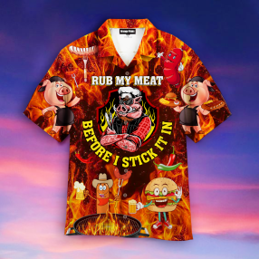 Real Dads Play With Fire He Love Bbq Aloha Hawaiian Shirt