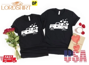 Red Truck Valentines Trending Unisex Shirt