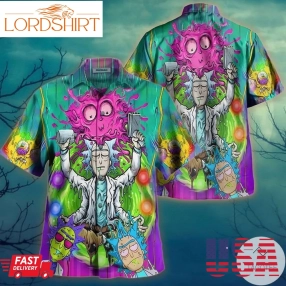 Rick And Morty Melting World Hawaiian Shirt