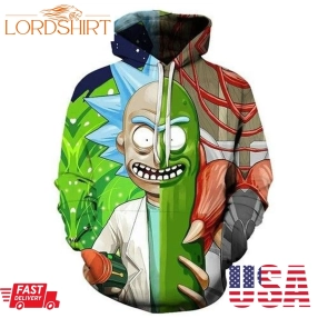 Rick And Morty Pullover And Zip Pered Hoodies Custom 3D Rick And Morty Graphic Printed 3D Hoodie All Over Print Hoodie For Men For Women