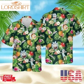 Rick And Morty Tropical Summer Hawaiian Shirts