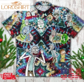 Rick Cartoon Rick And Morty For Men And Women Graphic Print Short Sleeve Hawaiian Casual Shirt Y97