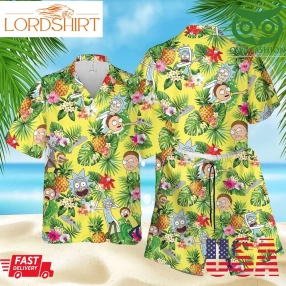 Rick N Morty Hawaiian Summer Outfit