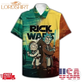 Rick Wars Rick And Morty Star Wars Hawaiian Shirt