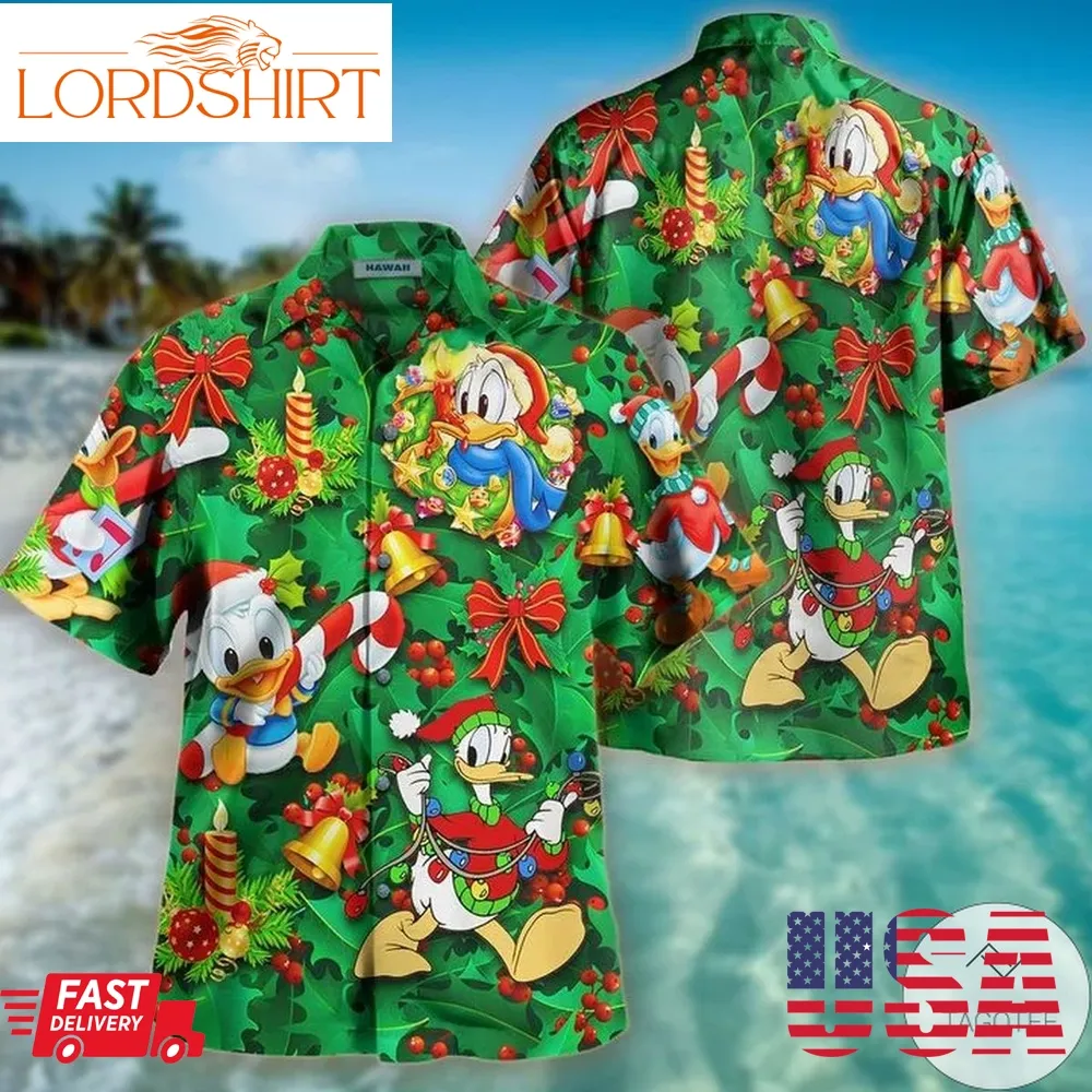 Ring A Bell With Donald Christmas Hawaiian Shirt