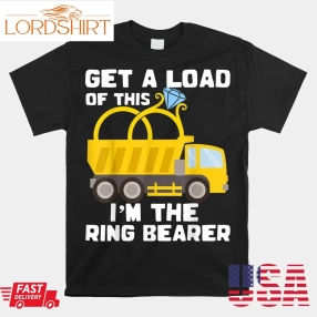 Ring Bearer Shirt Funny Wedding Truck Shirt