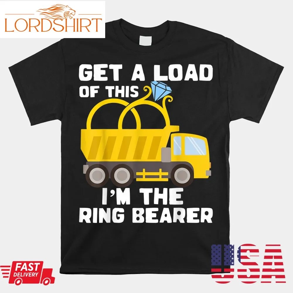 Ring Bearer Shirt Funny Wedding Truck Shirt